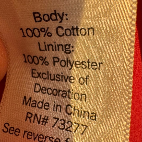 Sonoma embroidered red gauzy size medium dressss - Picture 8 of 9